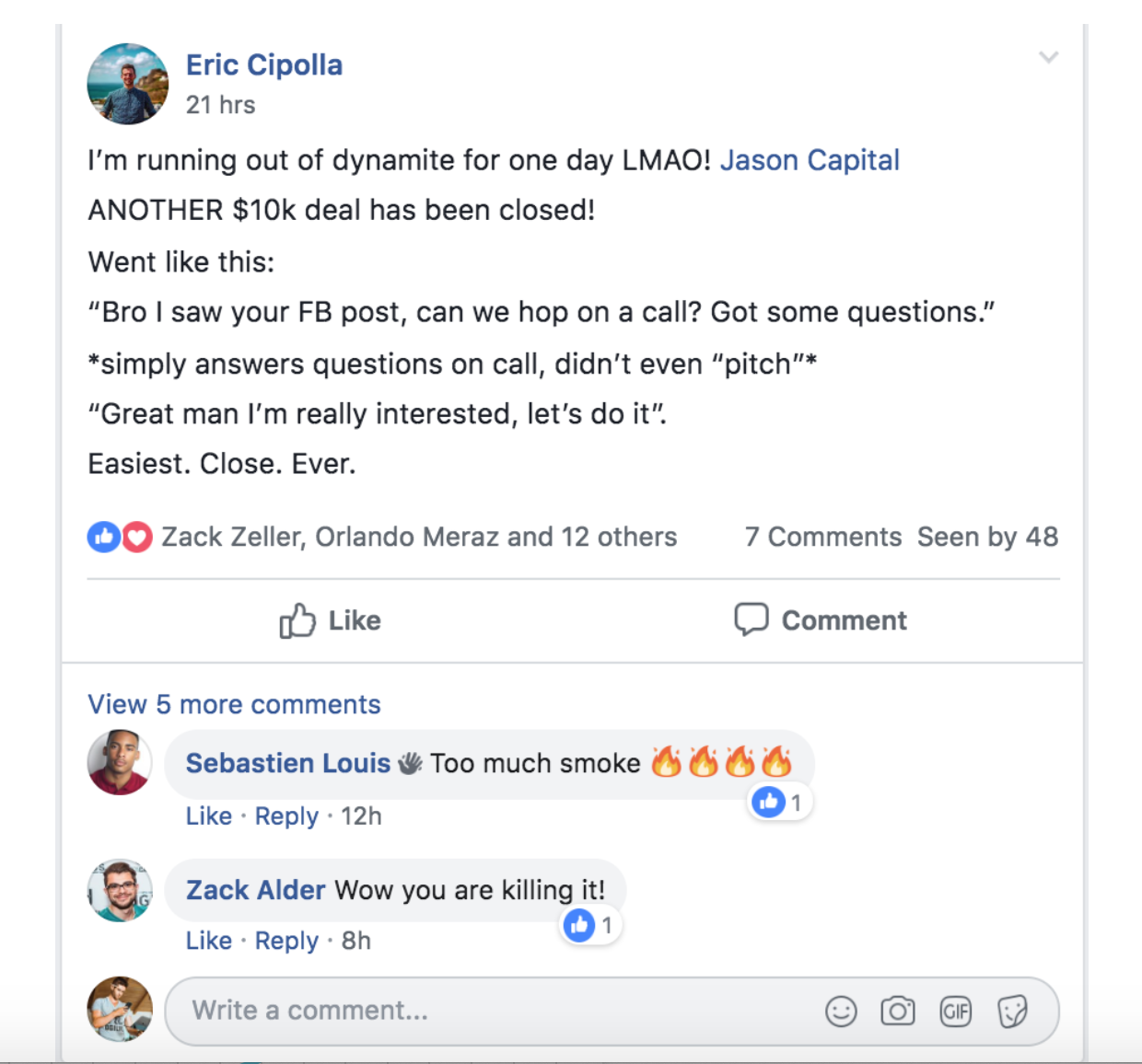 Jason Capital dating Instagram